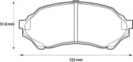Комплект тормозных колодок BENDIX 572437B