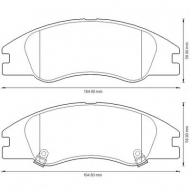 Комплект тормозных колодок BENDIX 572585B