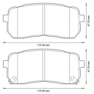 Комплект тормозных колодок BENDIX 572596B