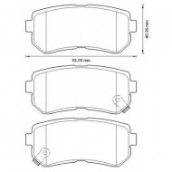 Комплект тормозных колодок BENDIX 572604B