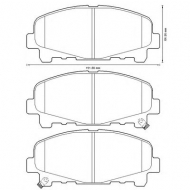 Комплект тормозных колодок BENDIX 572635B