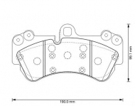 Комплект тормозных колодок BENDIX 573376B
