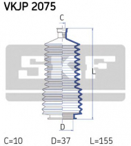 Комплект пыльника SKF VKJP 2075