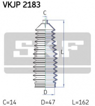 Комплект пыльника SKF VKJP 2183