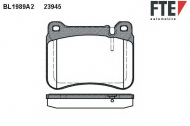 Комплект тормозных колодок FTE BL1989A2