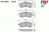 Комплект тормозных колодок FTE BL1704A2