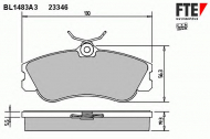 Комплект тормозных колодок FTE BL1483A3
