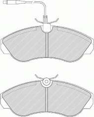 Комплект тормозных колодок FERODO FVR968