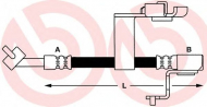 Шлангопровод BREMBO T 24 082