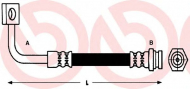 Шлангопровод BREMBO T 30 095