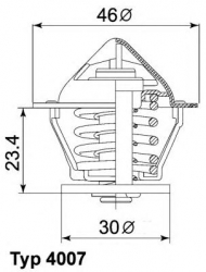 Термостат WAHLER 4007.80D
