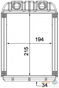 Теплообменник HELLA 8FH 351 315-351