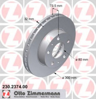 Тормозной диск ZIMMERMANN 230.2374.00