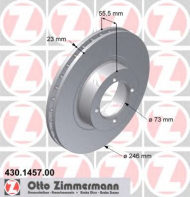 Тормозной диск ZIMMERMANN 430.1457.00