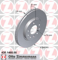 Тормозной диск ZIMMERMANN 430.1468.00