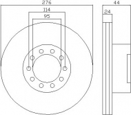 Тормозной диск HELLA 8DD 355 117-571