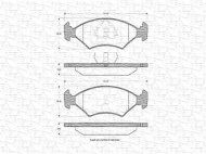 Комплект тормозных колодок MAGNETI MARELLI 363702160334