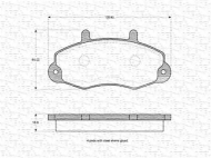 Комплект тормозных колодок MAGNETI MARELLI 363702160553
