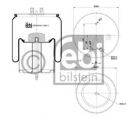 Баллон пневматической рессоры FEBI BILSTEIN 35621