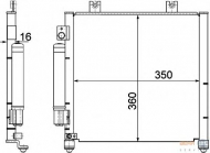 Конденсатор BEHR HELLA SERVICE 8FC 351 301-411