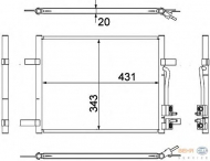 Конденсатор BEHR HELLA SERVICE 8FC 351 304-791
