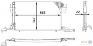 Конденсатор BEHR HELLA SERVICE 8FC 351 317-011
