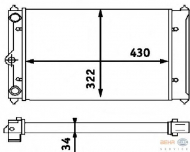 Теплообменник BEHR HELLA SERVICE 8MK 376 714-661