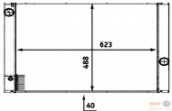 Теплообменник BEHR HELLA SERVICE 8MK 376 718-001