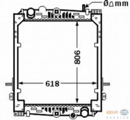 Теплообменник BEHR HELLA SERVICE 8MK 376 774-341