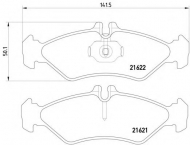 Комплект тормозных колодок PAGID T1142