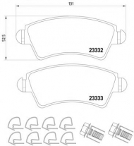 Комплект тормозных колодок PAGID T1295