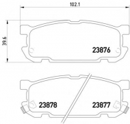 Комплект тормозных колодок PAGID T1337