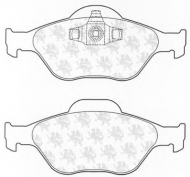 Комплект тормозных колодок QH Benelux BP1261