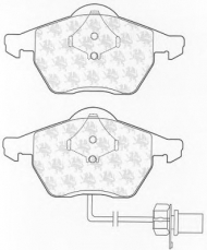 Комплект тормозных колодок QH Benelux BP1324