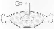 Комплект тормозных колодок QH Benelux BP210