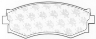 Комплект тормозных колодок QH Benelux BP862