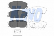 Комплект тормозных колодок KAVO PARTS KBP-3021