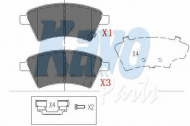 Комплект тормозных колодок KAVO PARTS KBP-8523