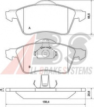 Комплект тормозных колодок A.B.S. 36986 OE