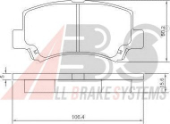 Комплект тормозных колодок A.B.S. 37086 OE