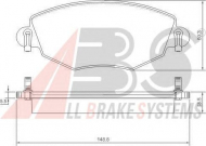 Комплект тормозных колодок A.B.S. 37215 OE