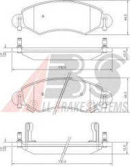 Комплект тормозных колодок A.B.S. 37249 OE