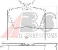 Комплект тормозных колодок A.B.S. 37288 OE