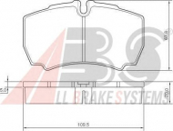 Комплект тормозных колодок A.B.S. 37298 OE