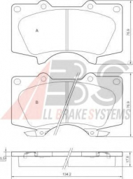 Комплект тормозных колодок A.B.S. 37420 OE