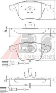 Комплект тормозных колодок A.B.S. 37426