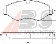 Комплект тормозных колодок A.B.S. 37553