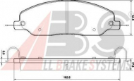 Комплект тормозных колодок A.B.S. 37662 OE