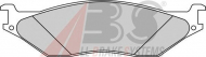 Комплект тормозных колодок A.B.S. 38777