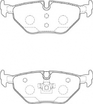 Комплект тормозных колодок NECTO FD7257A